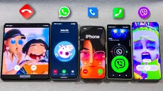 iPhone 16 Pr Vs Acr Phone Vs WhatsApp Vs Pixel 8P Vs Z Fold Vs Sony X10 Vs Xiaomi 14U incoming call