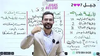 مقدمة انظمة العد للاستاذ انس بيلوني