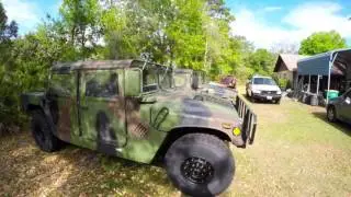 Taking my Humvee to the Humvee guru's house!