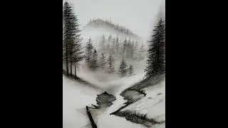 Pencil Drawing Scenery Step by Step | How to Draw Nature Landscape Scenery for Beginners 