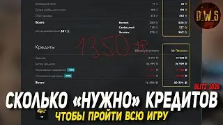 Сколько КРЕДИТОВ нужно чтобы ПРОЙТИ ВСЮ игру Tanks Blitz | D_W_S
