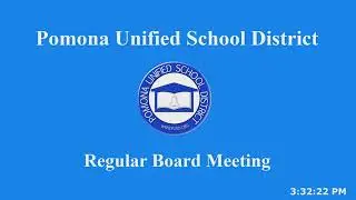 Pomona Unified School District - Board meeting 12/10/25