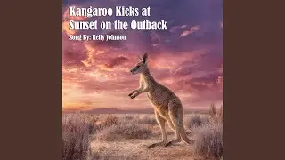 Kangaroo Kicks at Sunset on the Outback
