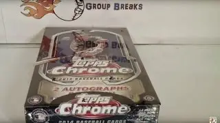2014 Topps Chrome Baseball Hobby Box Break! NICE!
