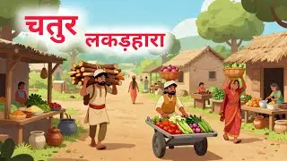 🌲🚀 चालाक लकड़हारा और मूर्ख राजा |हिंदी कहानी | Kids Story | Moral Story #hindistory #story