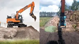 Doosan Excavator Field Work | Doosan DX170W (GoPro POV)