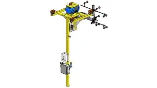 AIM6883 200 LB. Cap G-Force Stacker Lift - Vacuum - Power Tilt & Roll