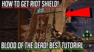 HOW TO GET THE RIOT SHIELD IN BLOOD OF THE DEAD! BEST TUTORIAL ON YOUTUBE | BLACK OPS 4 ZOMBIES