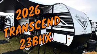 НОВЫЙ 2026 GRAND DESIGN TRANSCEND XPLOR 23BHX ТУРИСТИЧЕСКИЙ ПРИЦЕП С ДВУХЪЯРУСНЫМИ КРОВАТЯМИ ДОМ ...