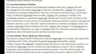 Hypergraph Theory and the Mind Body Problem: A Formal Approach to Philosophical Structure