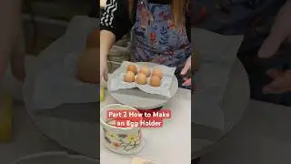 Part 2 How to Make an Egg Holder #pottery #clay #viral #ceramics