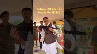 Defence Minister Lifts AK 203: #rajnathsingh #shastrapuja #army