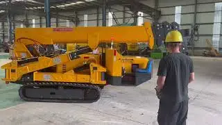 3 ton white spider crane #spidercrane  #shortsvideo  #automobile #crane #machine #excavator