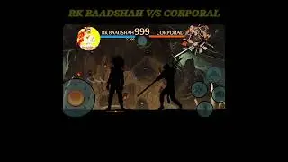 Shadow Fight 2 Powerfull 🔥🔥 Evil Goku Magic RK BAADSHAH Fight 💪💪 With CorPoral || #Short #Shorts ||