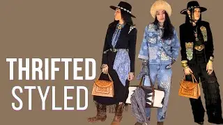 Styling and Upcycling Unexpected Thrift Finds Into Boho Outfits