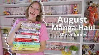 August manga haul // my top 3 recommendations // 30+ volumes