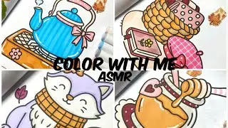 COLOR WITH ME! | Satisfying ASMR coloring sounds using markers 