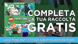 Figurine Lego Minecraft Sticker Album Adventure Mode (link in descrizione)