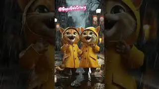 Cats in the Rain 🌧️🐱 #shorts #catshorts #aistory #cute #catvideos