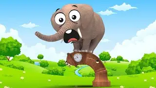 Learn Colors with Animals! | Hickory Dickory Dock nursery rhymes for babies | Super Lime And Toys