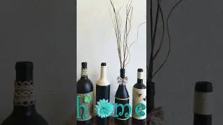Bottle art/DIY/ craft work/jute rope art/home decor #diy #artwork