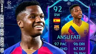 92 ANSU FATI FIFA 20 PLAYER REVIEW ROAD TO THE FINAL RTTF UEFA LIVE Vale la Pena?