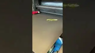 Steel plate shot blasting machine working video | test all machine in factory before delivery 👈