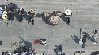 Protesters dance and play music in day 6 of demonstrations in Los Angeles
