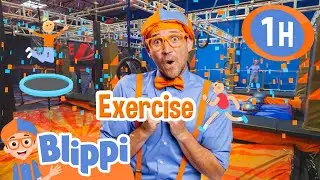 💪 Sky Zone Jumping Fun &ndash; Get Fit the Fun Way! 🏰🎉 | Blippi | Family Time! 👨&zwj;👩&zwj;👦 | MOONBUG KIDS