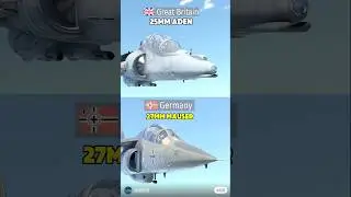 GREAT BRITAIN 25MM ADEN Vs GERMANY 27MM MAUSER #warthunder #shorts #warsenal