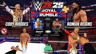 BEST SVR 2007 MOD WWE 2K25 PSP | Cody & Roman Full Entrance & Gameplay!