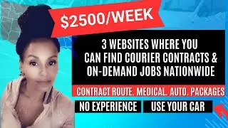 3 Websites Where you can find courier contracts & On-Demand Jobs nationwide