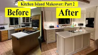 Kitchen Island Makeover (Part 2) 🔨 | Fixing the Floor & Repositioning Cabinets
