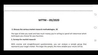 MTTM 09 Ignou Solved Assignment
