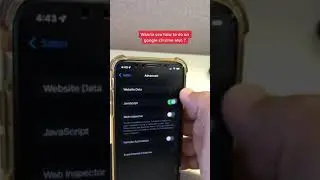 Вот как очистить файлы cookie на iPhone #shorts