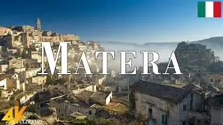 FLYING OVER MATERA (4K UHD) &bull; Amazing Aerial View, Scenic Relaxation Film with Calming Music - 4k