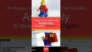 7- 3D Draft | Bricks Boy |: Assembly  #3d #solidworks #tutorial #cad #drawing #engineering   #design