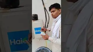 r32 gas charging || inverter AC gas charging r32 || #split #ac #inverter #AC #r32a #viral