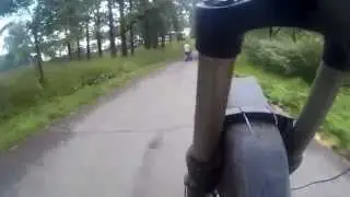 Работа подвески Suntour Durolux RC