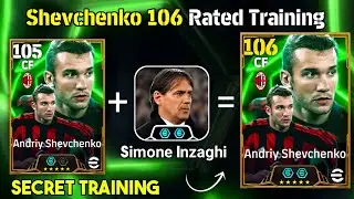 Andriy Shevchenko 106 Rated Training efootball 2025| How To Train 106 Shevchenko 106  efootball 2025