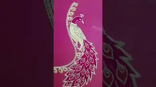 aari work hand embroidery | Peacock design | boutique designer blouse