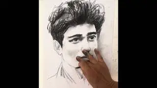  &ldquo;Charcoal Portrait Study: Capturing Light and Shadow in 10 Minutes&rdquo;