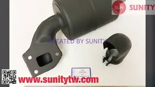 TAIWAN SUNITY- TF90 MUFFLER OEM 105300-13510 for yanmar Trucks