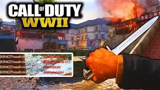 INSANE CROSSMAP THROWING KNIFE & QUAD FEED!! (COD WW2)