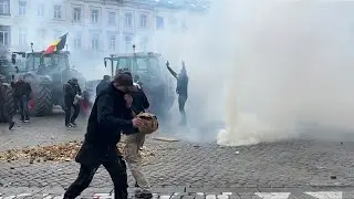 Farmers clash with police outside European Parliament amid protest against EU-Mercosur deal | AFP