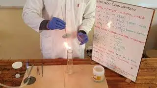 Реакция металла (калия) с кислородом и оксида металла (оксида калия) с водой