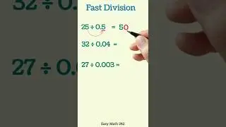 fastest division trick you should know #shorts #maths #division