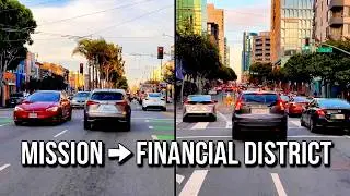 [4K] San Francisco Rush Hour Drive 🚗 | Mission District to Financial District at 4:20 PM