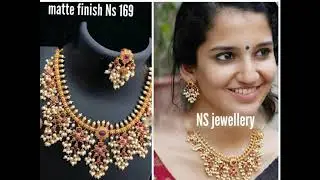 Matte finish jewellery Collection || silver matte,cz matte jewellery collection contact details