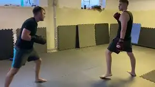175 lbs vs 200 lbs boxing sparring
